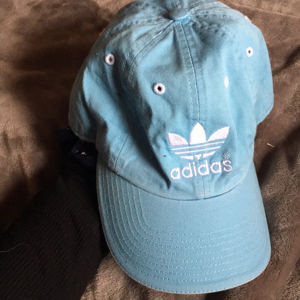 baby blue adidas cap